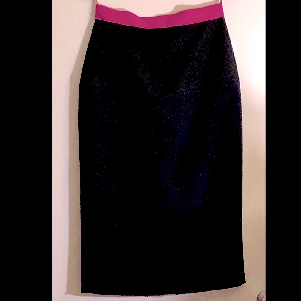 Roksanda Neoprene Pencil Skirt, Black, US6-8